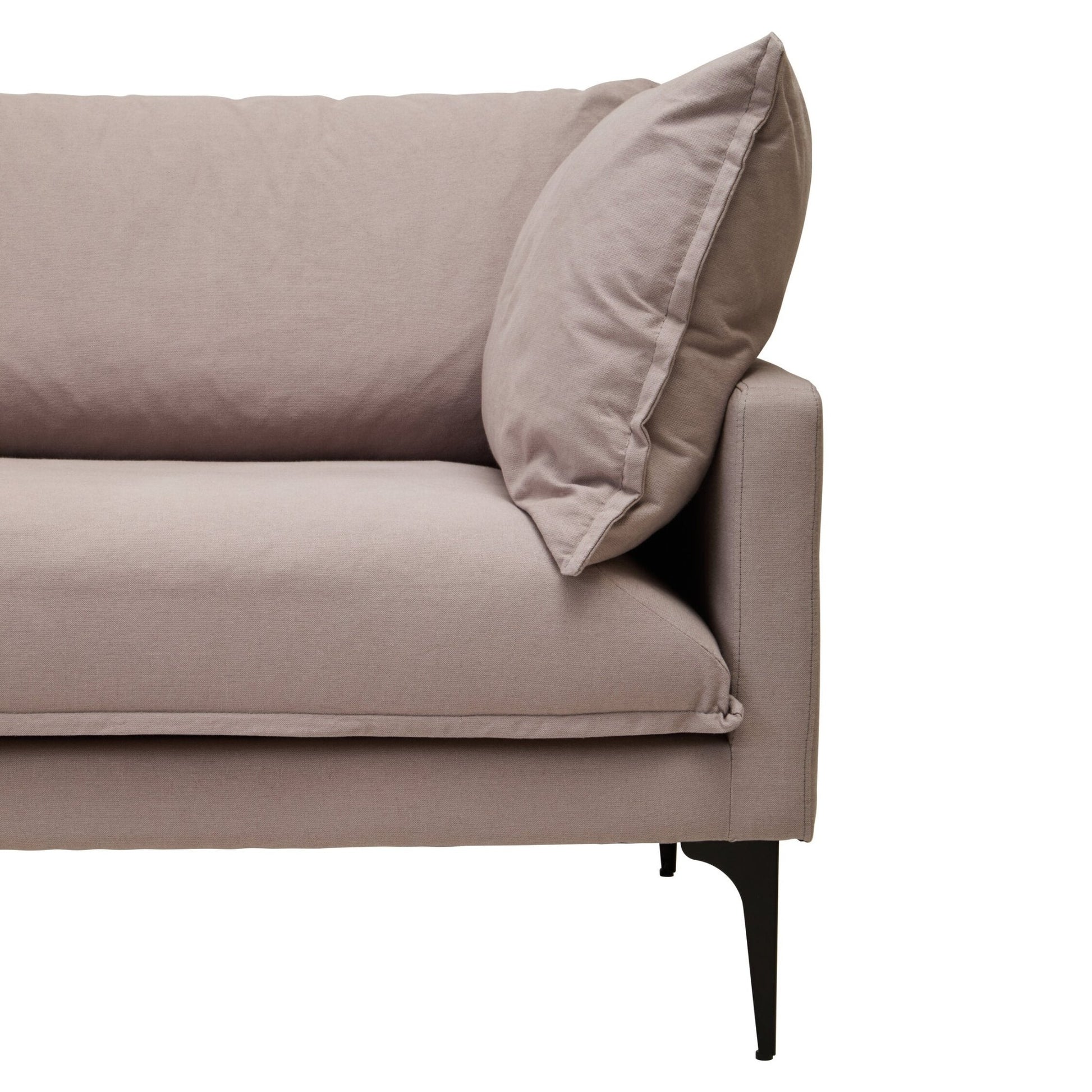 Troyes Grey Three Seat Left Chaise Sofa | Luxury Home Accessories | Heulog Glow