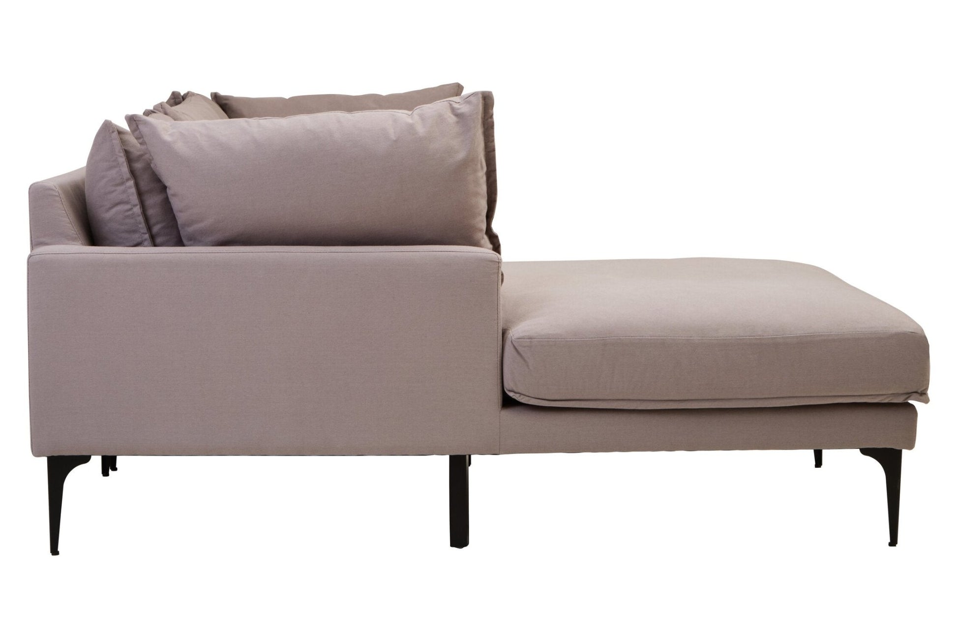 Troyes Grey Three Seat Left Chaise Sofa | Luxury Home Accessories | Heulog Glow