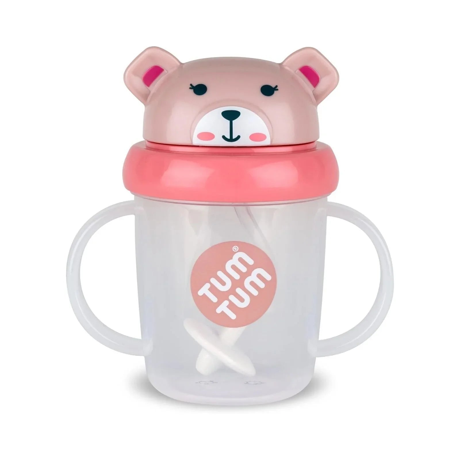 TUM TUM Betsy Bear Tippy Up Cup - Pink | Luxury Home Accessories | Heulog Glow