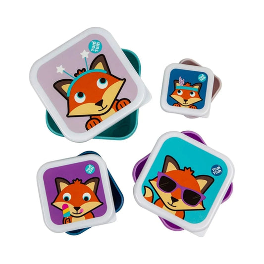 TUM TUM Nesting Snack Pots Pack of 4 - Felicity Fox | Luxury Home Accessories | Heulog Glow