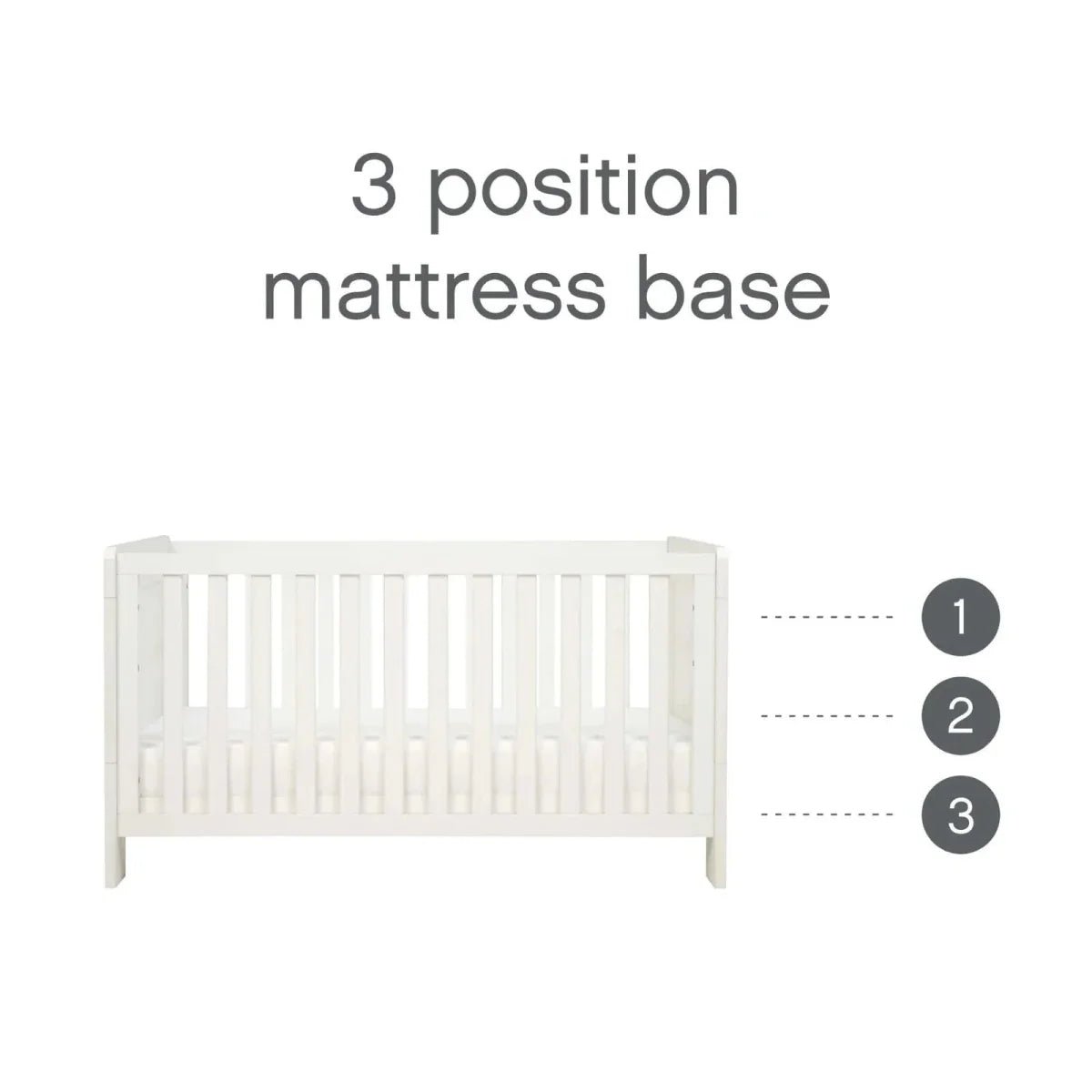 Tutti Bambini Alba Cot Bed - Essentials White | Luxury Home Accessories | Heulog Glow