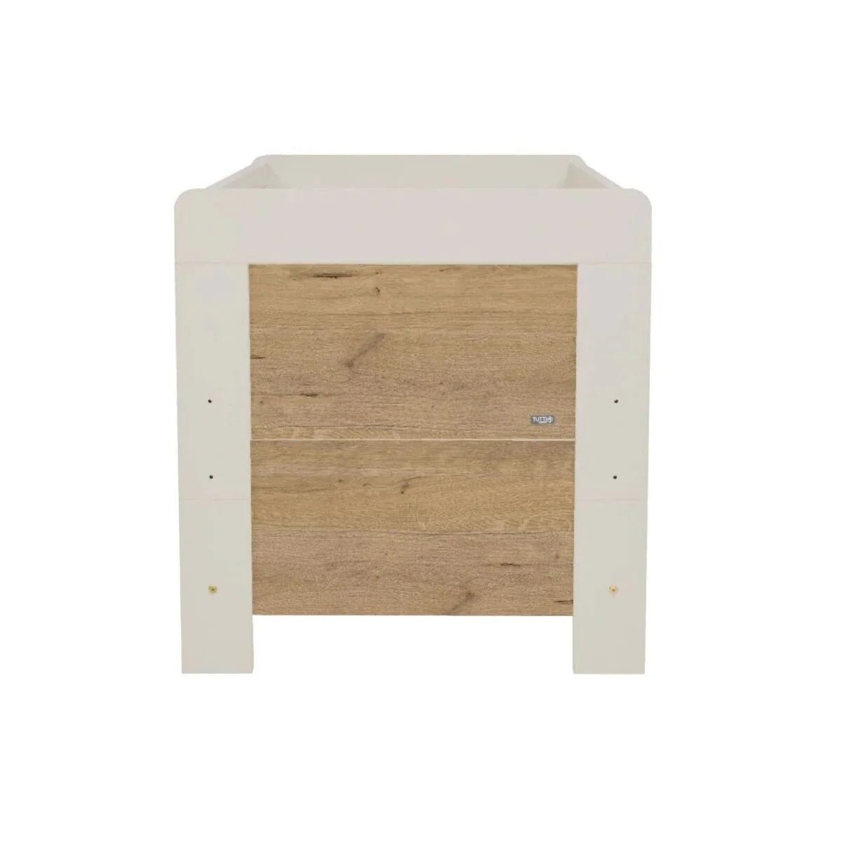 Tutti Bambini Alba Cot Bed - White Sand/Distressed Oak | Luxury Home Accessories | Heulog Glow