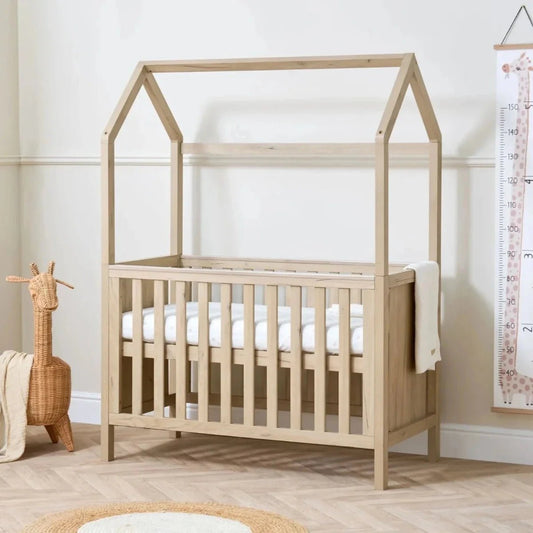 Tutti Bambini Casa 3-in-1 Cot Bed 120x60cm - Harvest Oak | Luxury Home Accessories | Heulog Glow