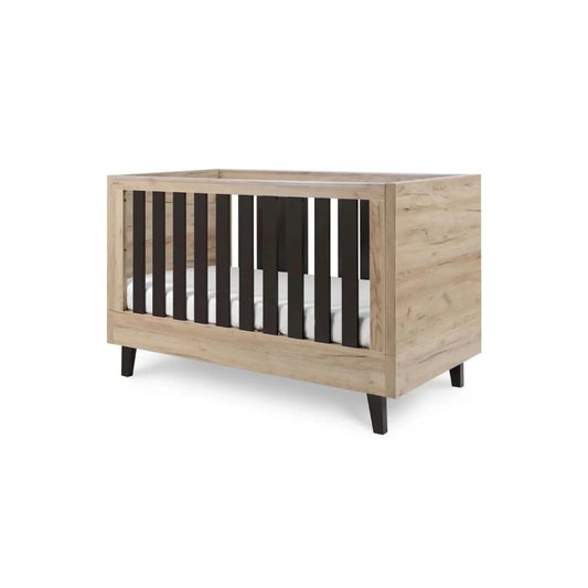 Tutti Bambini Como Cot Bed - Distressed Oak/Slate Grey | Luxury Home Accessories | Heulog Glow