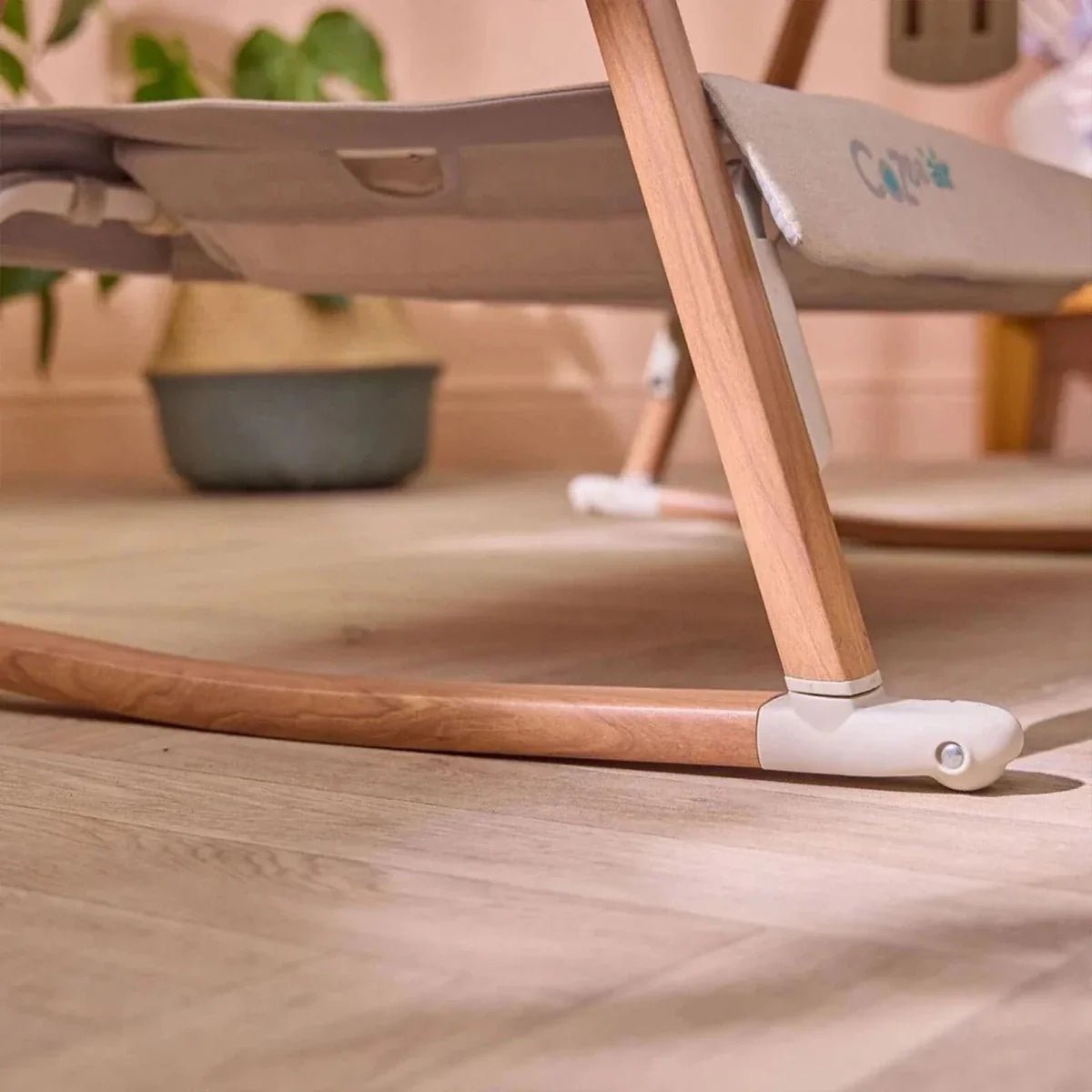 Tutti Bambini CoZee Air Bedside Crib - Scandinavian Walnut/Ecru | Luxury Home Accessories | Heulog Glow