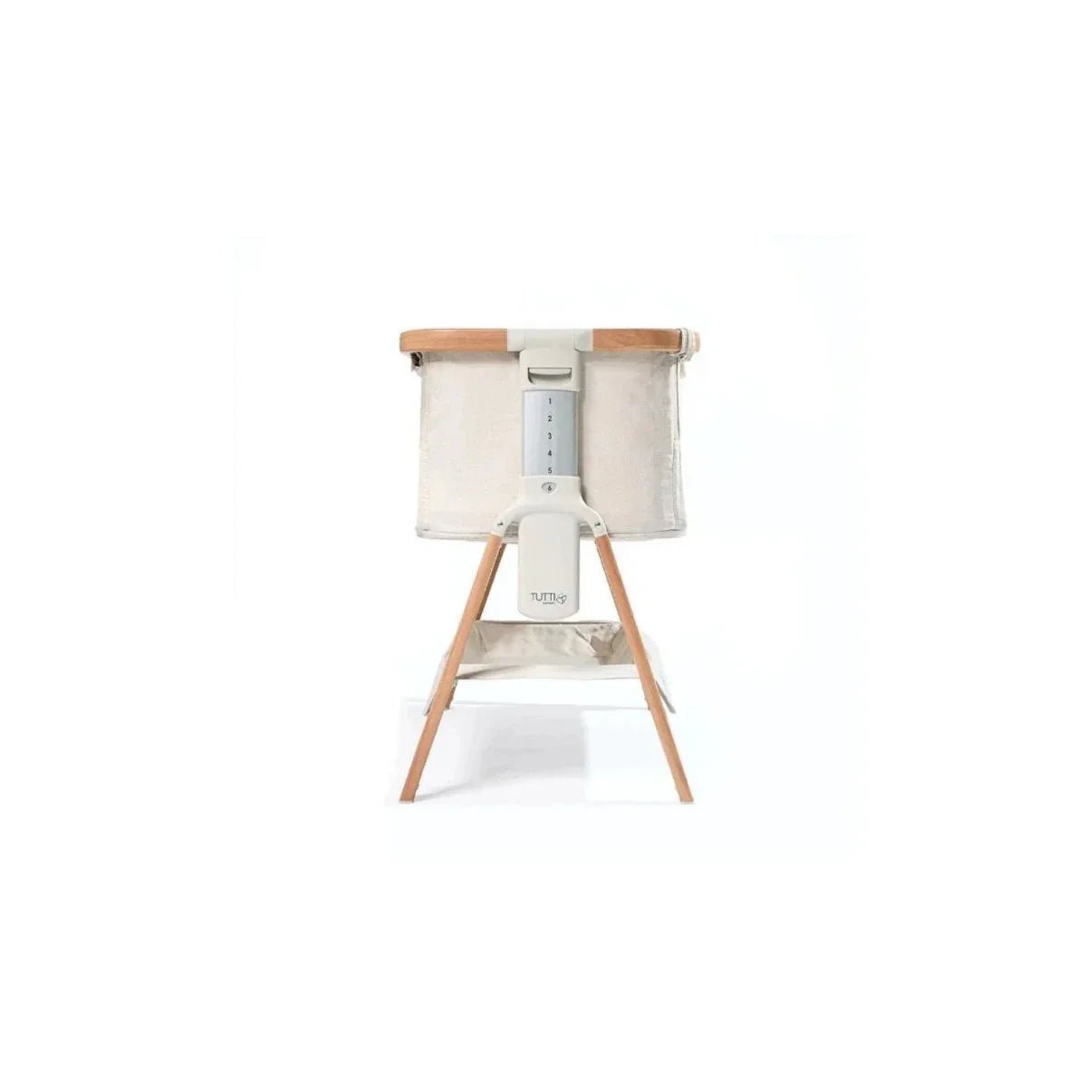 Tutti Bambini CoZee Air Bedside Crib - Scandinavian Walnut/Ecru | Luxury Home Accessories | Heulog Glow