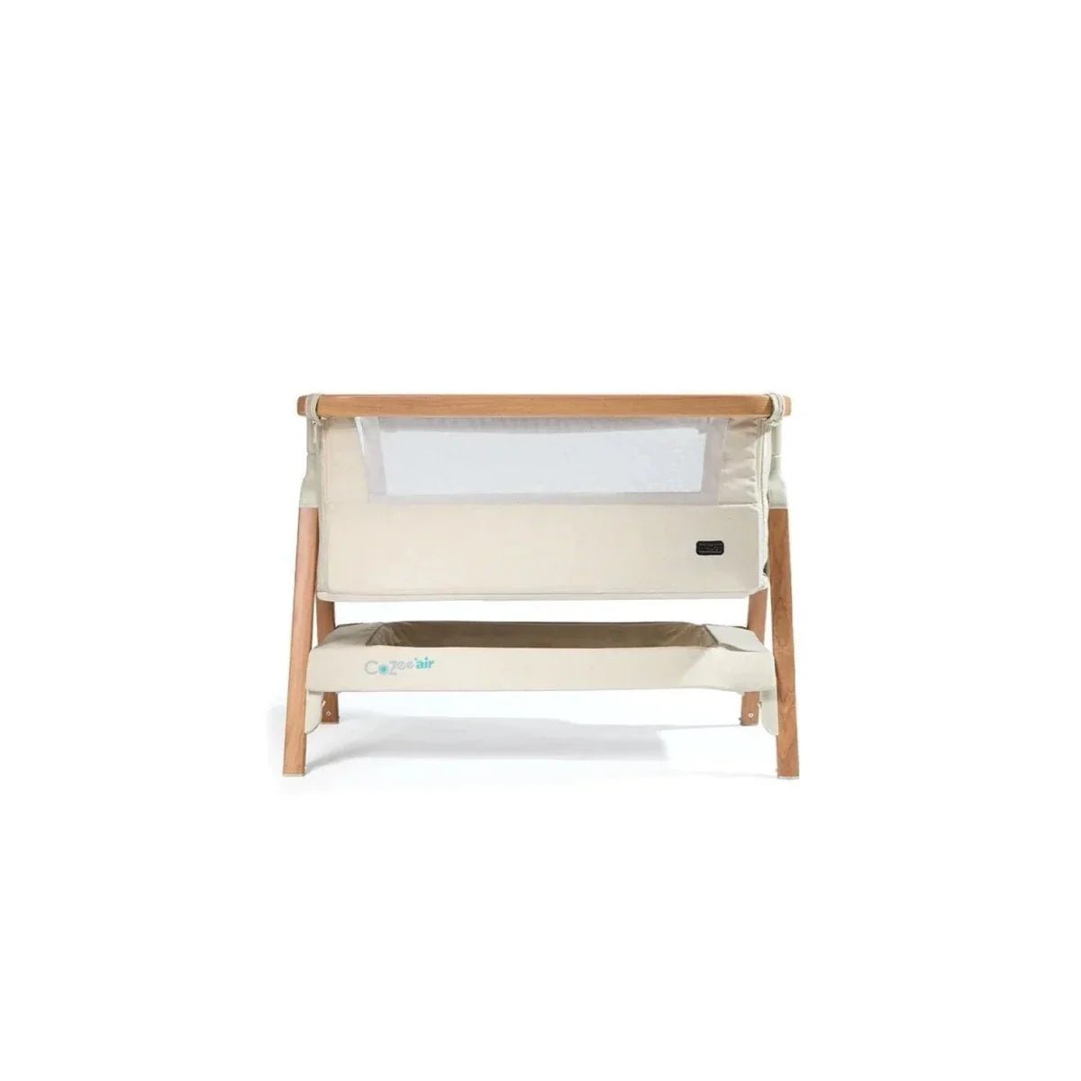 Tutti Bambini CoZee Air Bedside Crib - Scandinavian Walnut/Ecru | Luxury Home Accessories | Heulog Glow