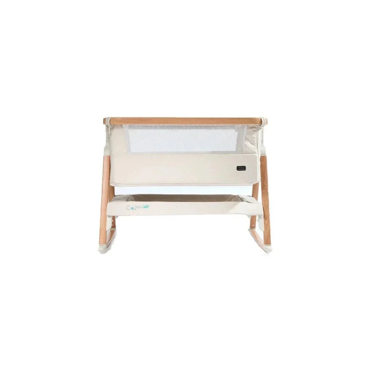 Tutti Bambini CoZee Air Bedside Crib - Scandinavian Walnut/Ecru | Luxury Home Accessories | Heulog Glow