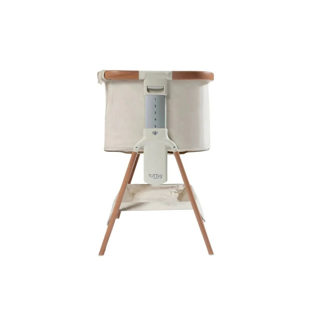 Tutti Bambini Cozee Bedside Crib - Scandinavian Walnut/Ecru | Luxury Home Accessories | Heulog Glow