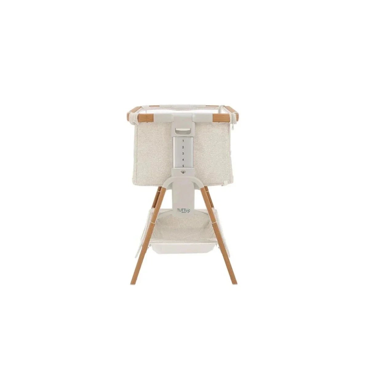 Tutti Bambini CoZee XL Bedside Crib & Cot - Scandinavian Walnut/Ecru | Luxury Home Accessories | Heulog Glow
