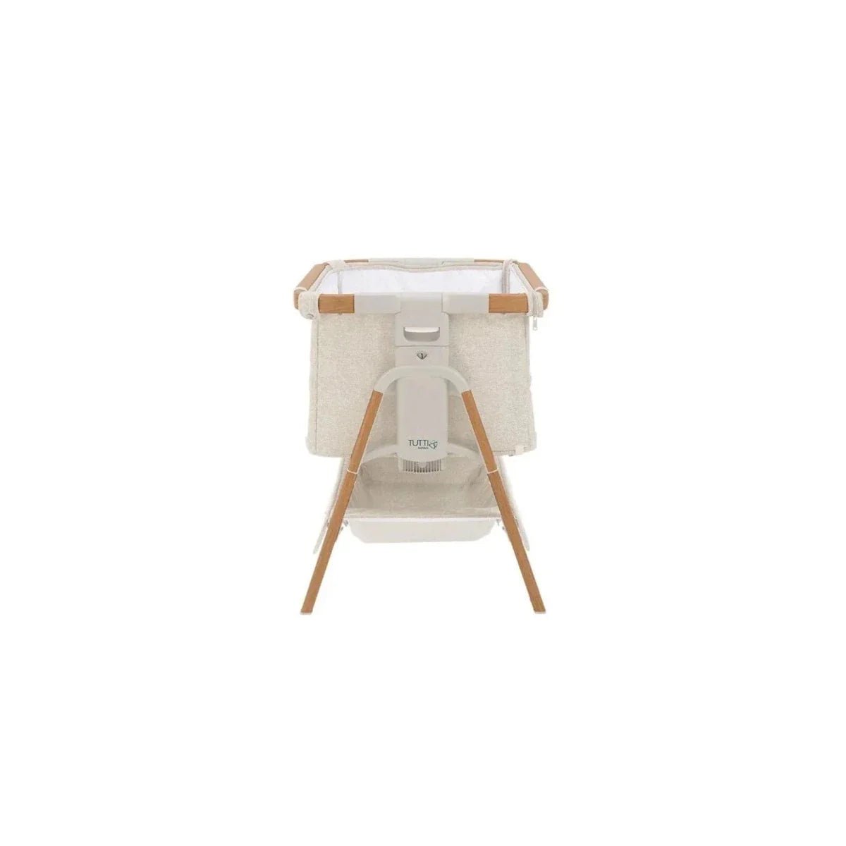 Tutti Bambini CoZee XL Bedside Crib & Cot - Scandinavian Walnut/Ecru | Luxury Home Accessories | Heulog Glow
