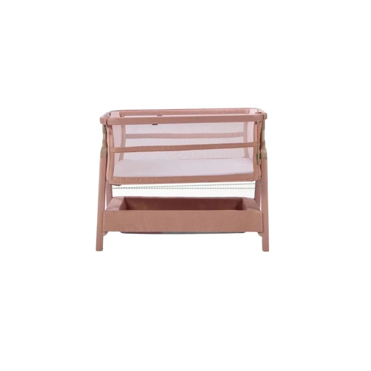 Tutti Bambini CoZee Zen Bedside Crib - Blush | Luxury Home Accessories | Heulog Glow