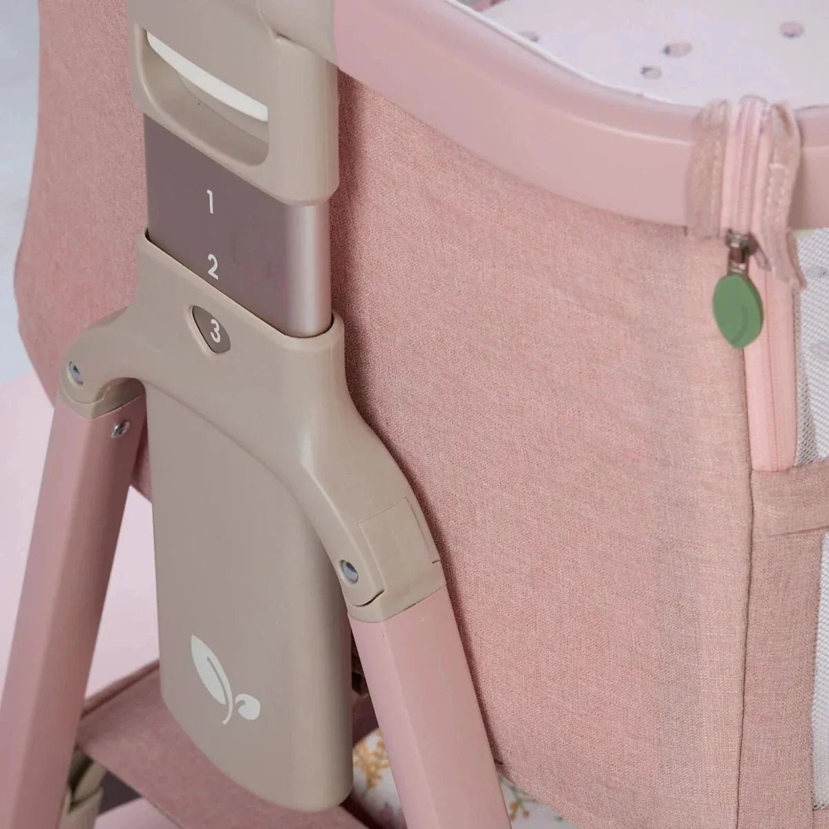 Tutti Bambini CoZee Zen Bedside Crib - Blush | Luxury Home Accessories | Heulog Glow