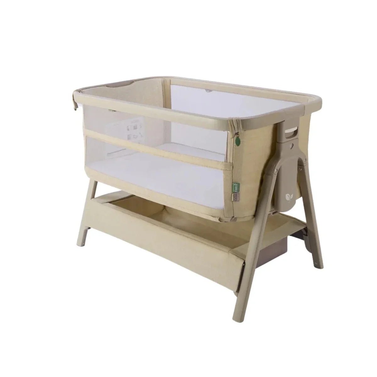 Tutti Bambini CoZee Zen Bedside Crib - Sand | Luxury Home Accessories | Heulog Glow