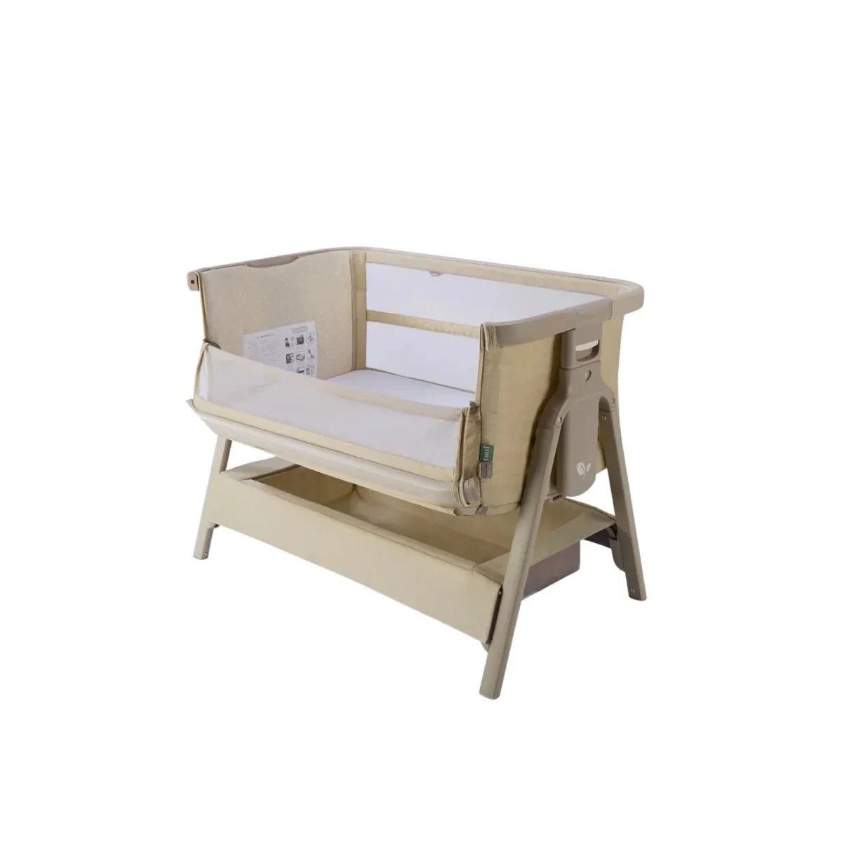 Tutti Bambini CoZee Zen Bedside Crib - Sand | Luxury Home Accessories | Heulog Glow