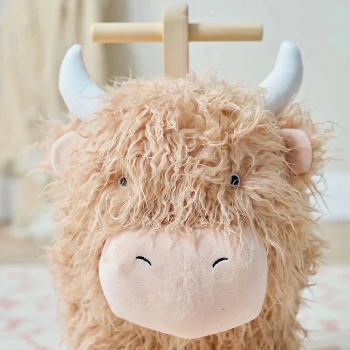 Tutti Bambini Douglas the Highland Cow Rocking Toy | Luxury Home Accessories | Heulog Glow