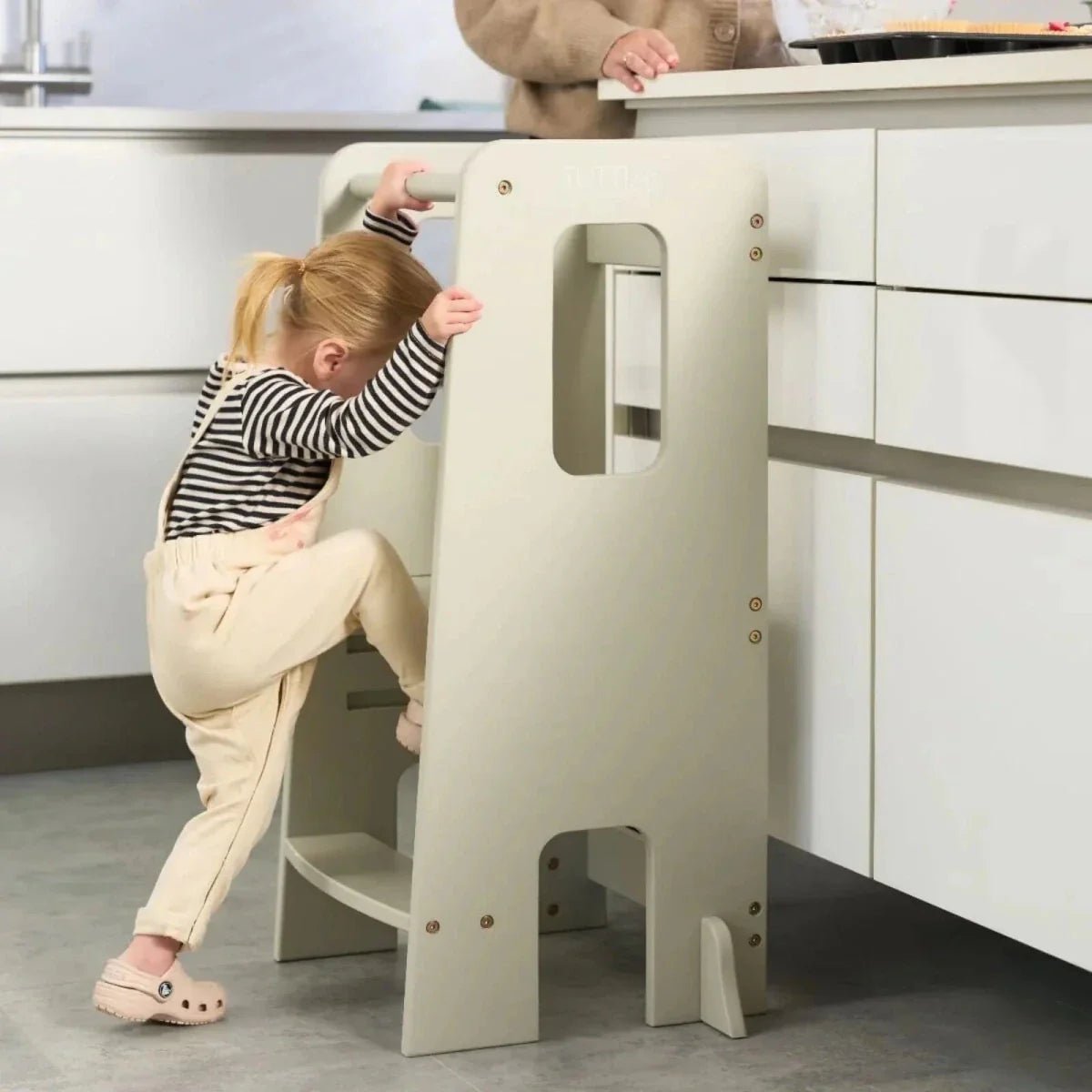 Tutti Bambini Helping Hands Montessori Toddler Learning Tower - Mushroom | Luxury Home Accessories | Heulog Glow