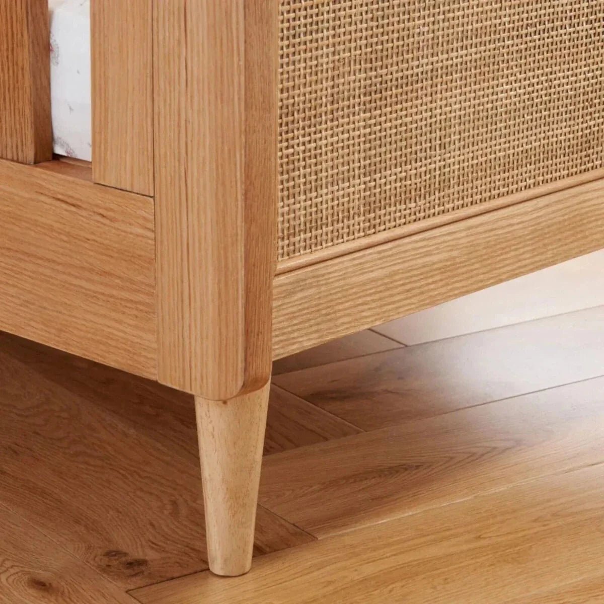 Tutti Bambini Japandi Cot Bed - Light Oak | Luxury Home Accessories | Heulog Glow