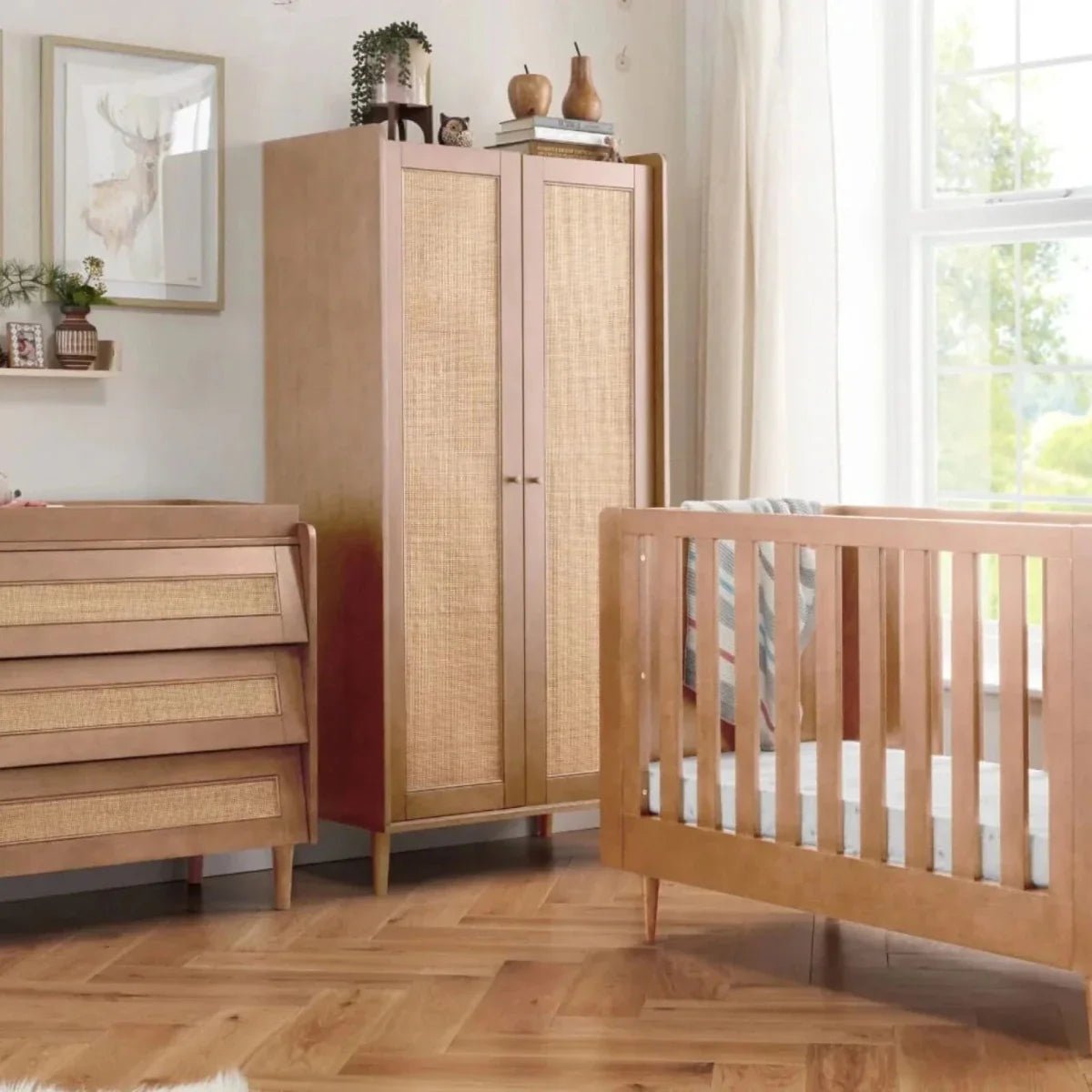 Tutti Bambini Japandi Wardrobe - Light Oak | Luxury Home Accessories | Heulog Glow