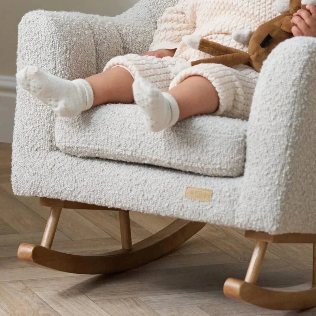 Tutti Bambini Jonah Mini Me Children's Rocking Chair - Boucle Mushroom | Luxury Home Accessories | Heulog Glow