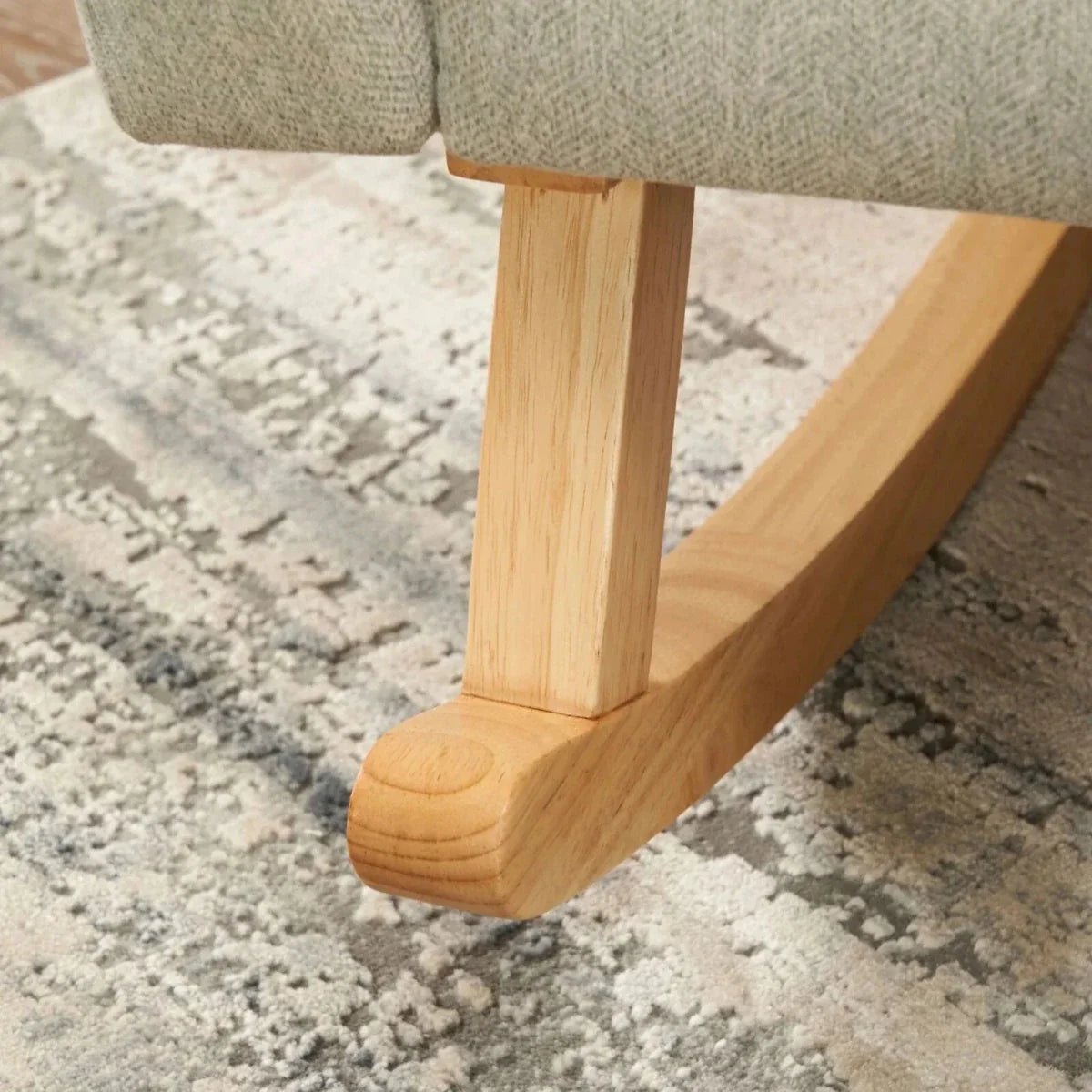 Tutti Bambini Jonah Rocking Chair & Foot Stool - Pebble | Luxury Home Accessories | Heulog Glow