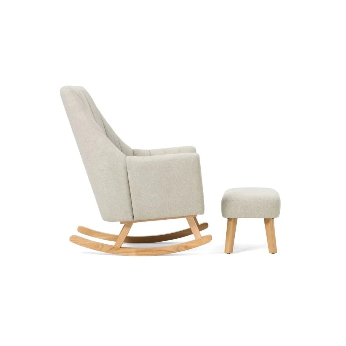 Tutti Bambini Jonah Rocking Chair & Foot Stool - Pebble | Luxury Home Accessories | Heulog Glow