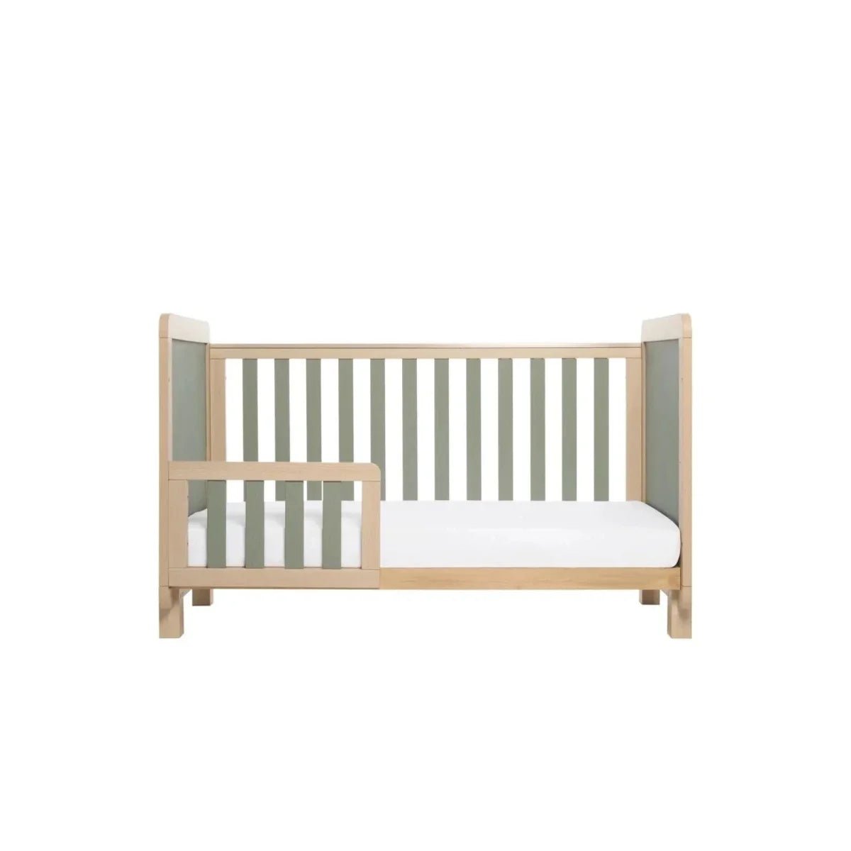 Tutti Bambini Kuba Cot Bed - Golden Oak/Sage Weave | Luxury Home Accessories | Heulog Glow