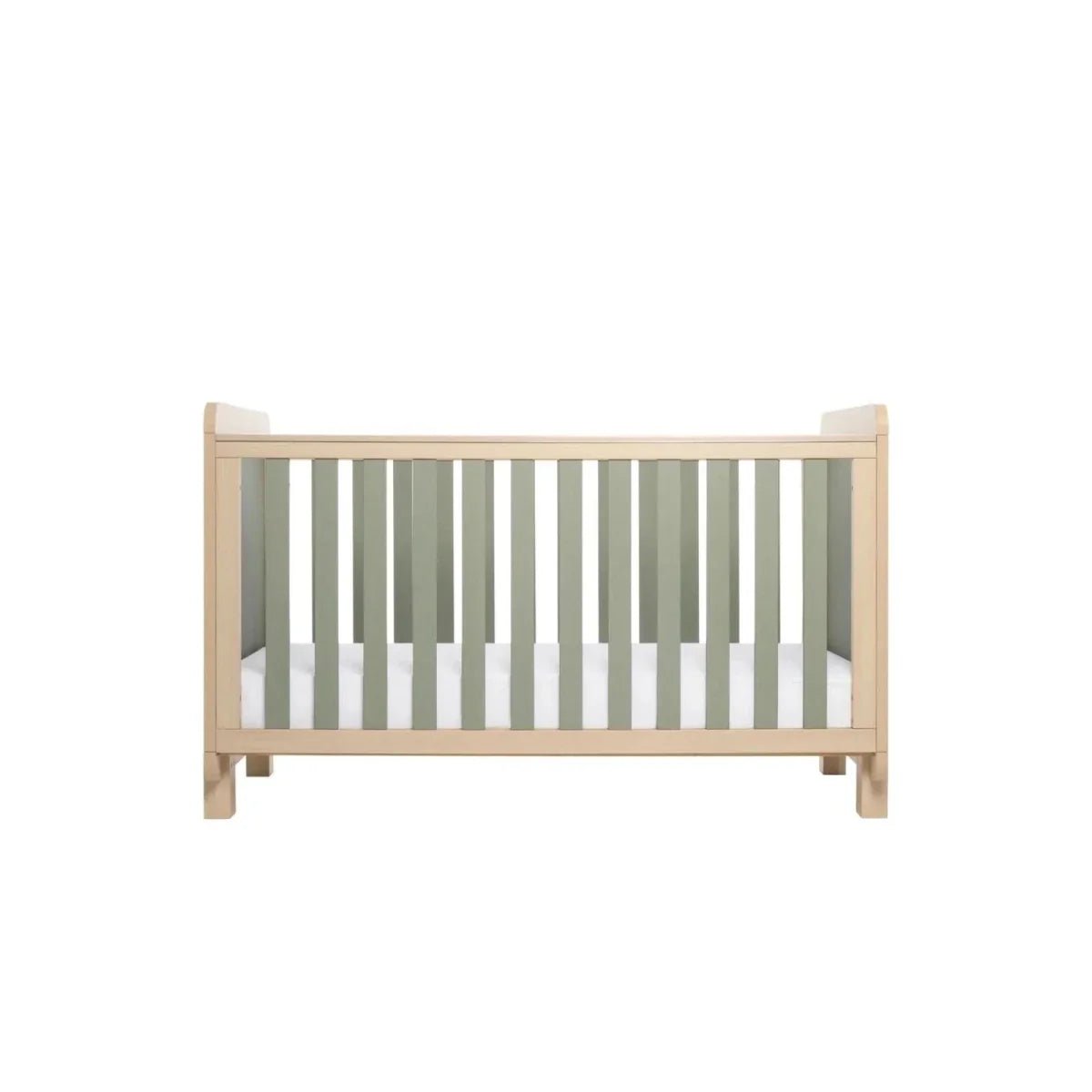 Tutti Bambini Kuba Cot Bed - Golden Oak/Sage Weave | Luxury Home Accessories | Heulog Glow