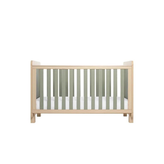 Tutti Bambini Kuba Cot Bed - Golden Oak/Sage Weave | Luxury Home Accessories | Heulog Glow