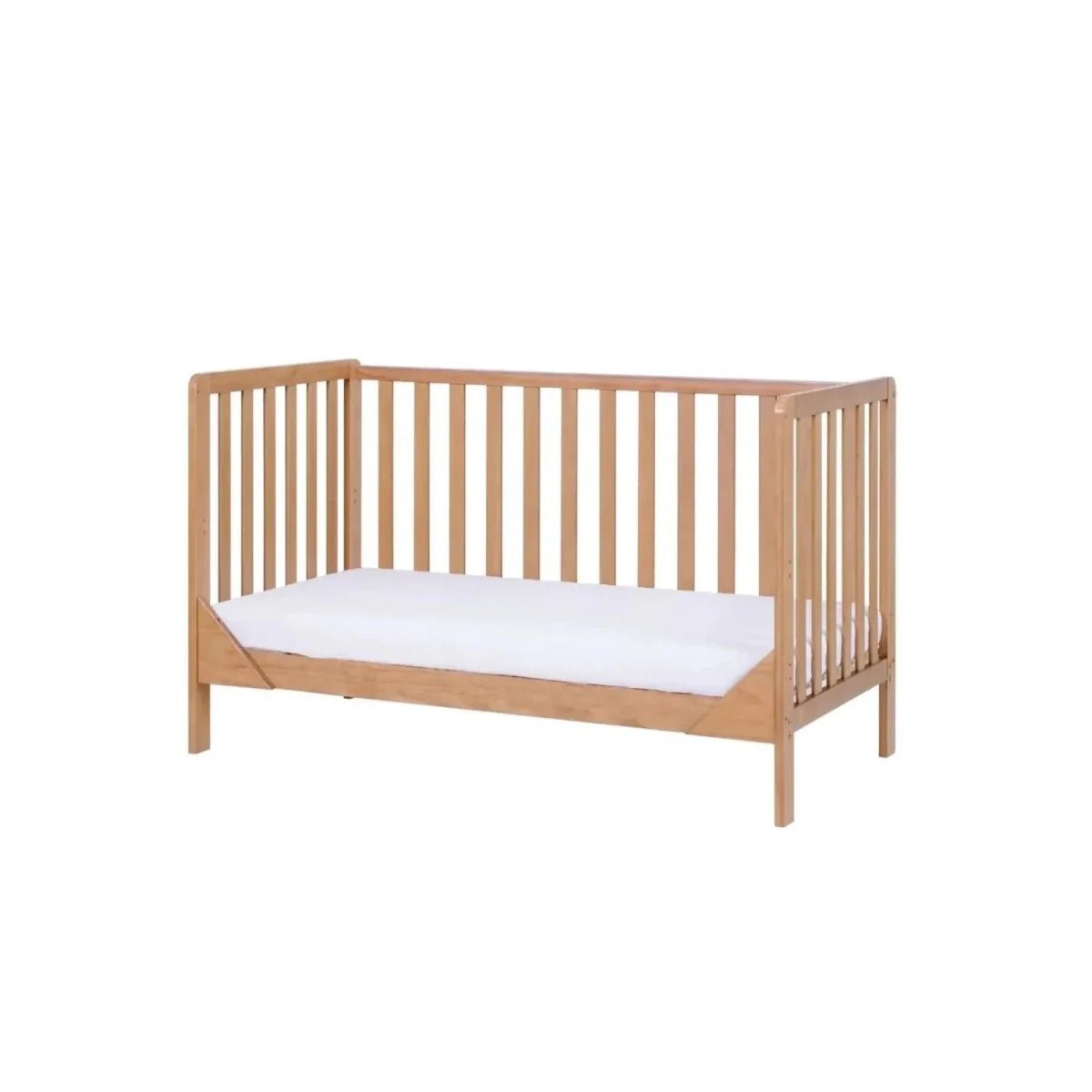 Tutti Bambini Malmo Cot Bed with Rio 3 pcs Furniture Set - Dove Grey/Honey Oak | Luxury Home Accessories | Heulog Glow