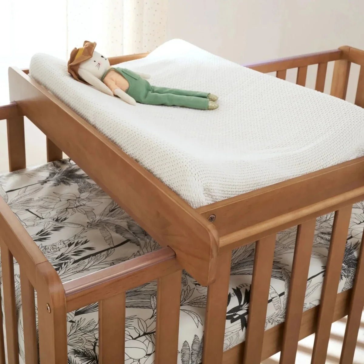 Tutti Bambini Malmo Cot Bed with Rio 3 pcs Furniture Set - Dove Grey/Honey Oak | Luxury Home Accessories | Heulog Glow
