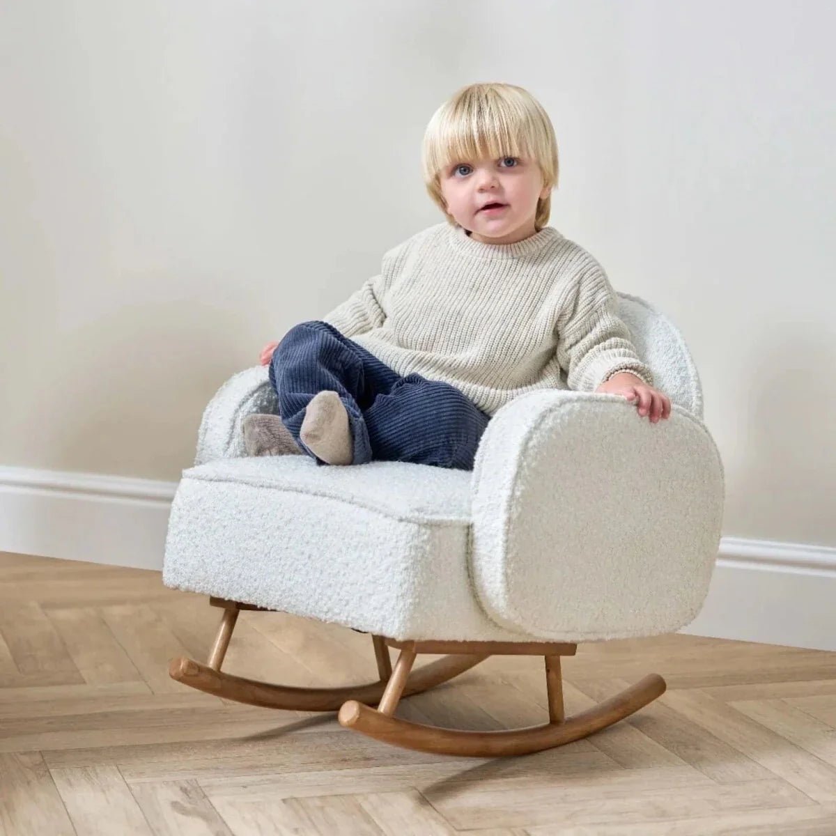 Tutti Bambini Micah Mini Me Children's Rocking Chair - Fresh Cream | Luxury Home Accessories | Heulog Glow