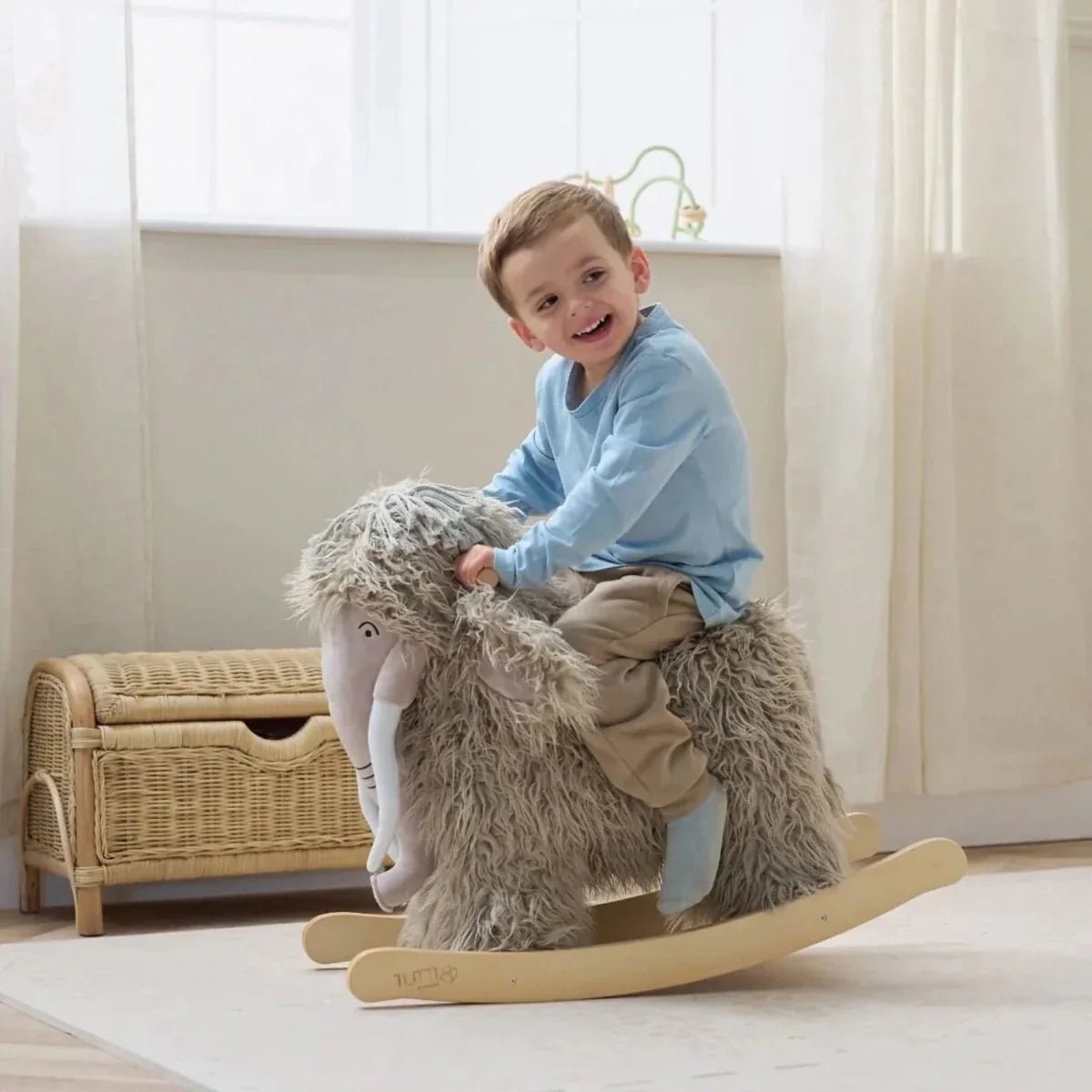 Tutti Bambini Mimi the Woolly Mammoth Rocking Toy | Luxury Home Accessories | Heulog Glow