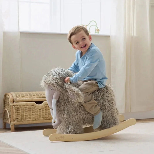 Tutti Bambini Mimi the Woolly Mammoth Rocking Toy | Luxury Home Accessories | Heulog Glow