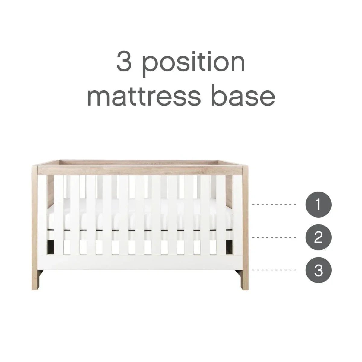 Tutti Bambini Modena 2 pcs Room Set - White/Oak | Luxury Home Accessories | Heulog Glow