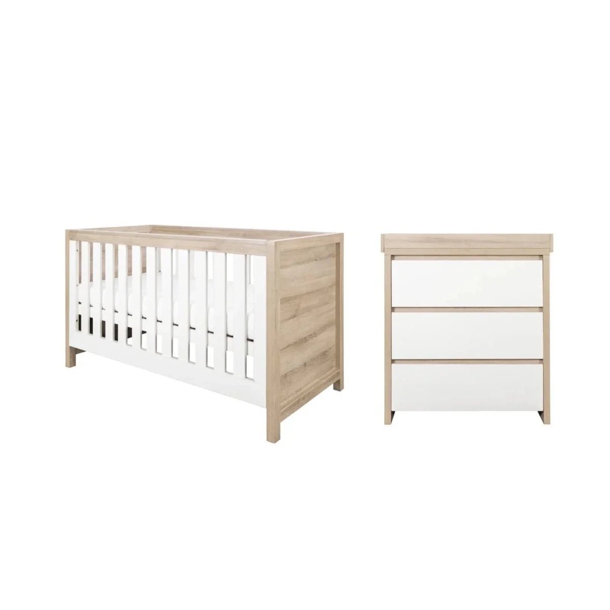 Tutti Bambini Modena 2 pcs Room Set - White/Oak | Luxury Home Accessories | Heulog Glow