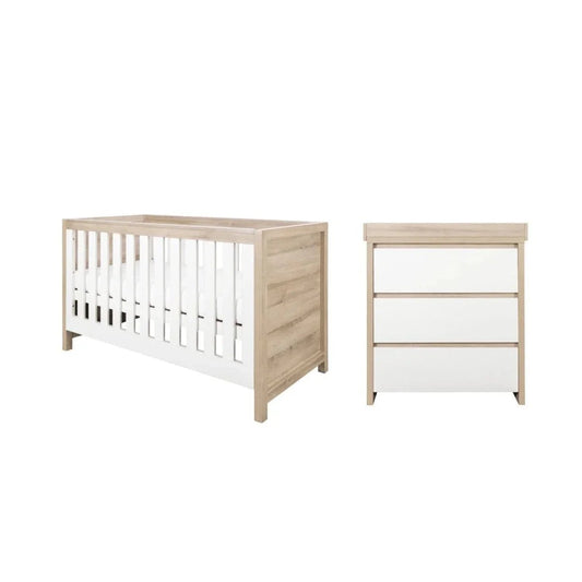 Tutti Bambini Modena 2 pcs Room Set - White/Oak | Luxury Home Accessories | Heulog Glow
