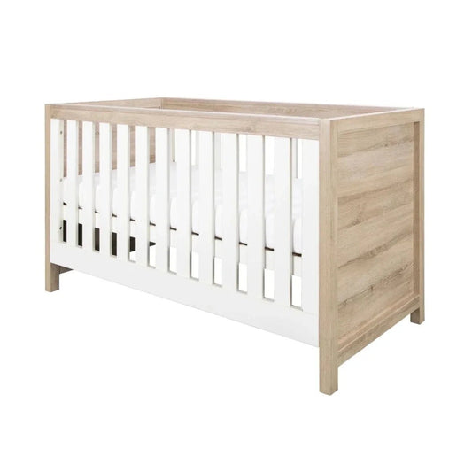 Tutti Bambini Modena 3-in-1 Cot Bed - White/Oak | Luxury Home Accessories | Heulog Glow
