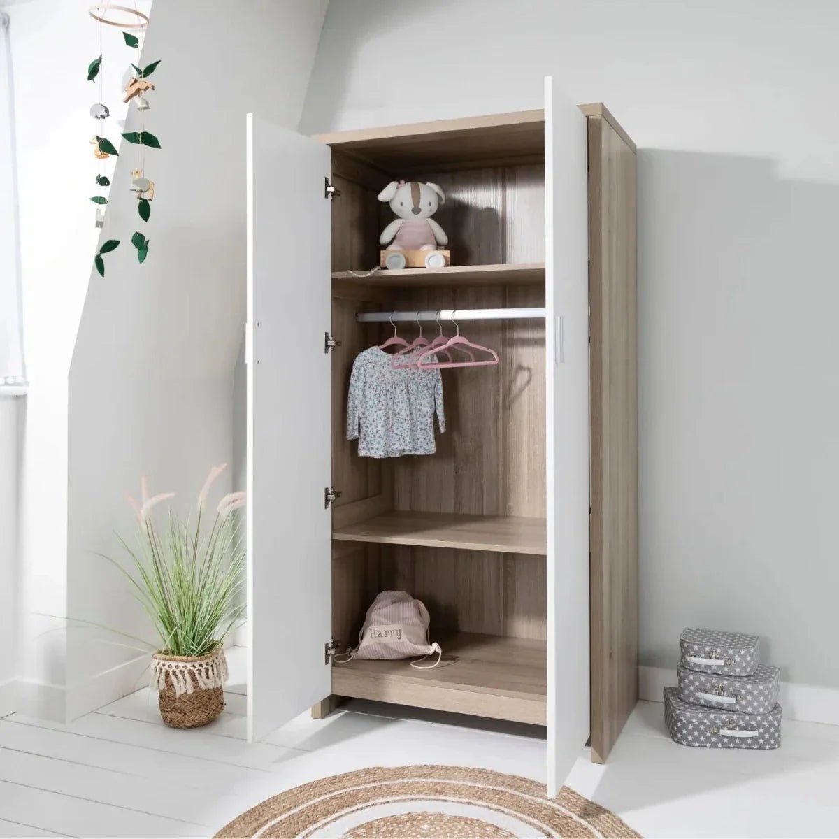 Tutti Bambini Modena 3 pcs Room Set - White/Oak | Luxury Home Accessories | Heulog Glow