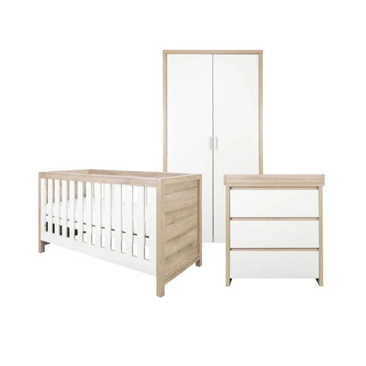 Tutti Bambini Modena 3 pcs Room Set - White/Oak | Luxury Home Accessories | Heulog Glow
