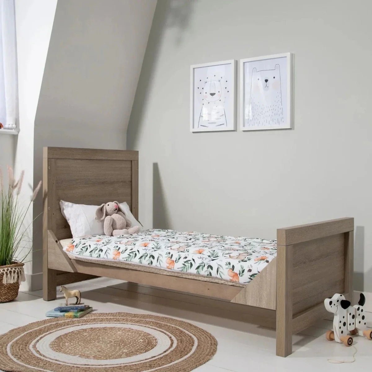 Tutti Bambini Modena 3 Piece Room Set with Sprung Fibre Mattress - Oak | Luxury Home Accessories | Heulog Glow