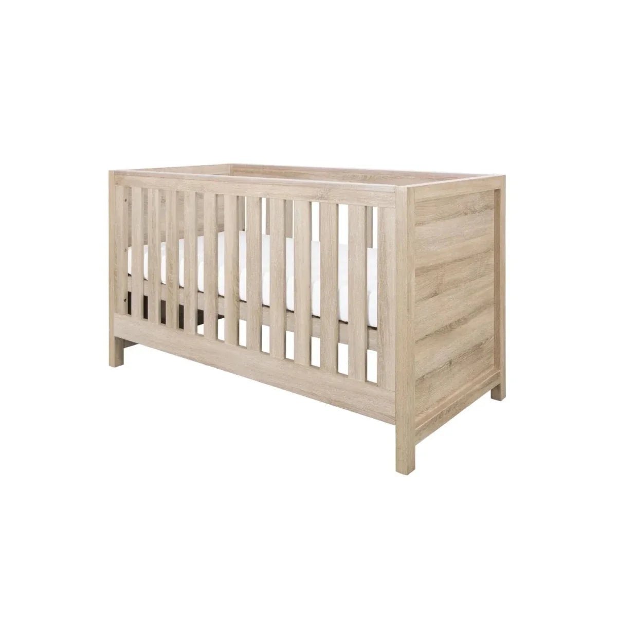 Tutti Bambini Modena 3 Piece Room Set with Sprung Fibre Mattress - Oak | Luxury Home Accessories | Heulog Glow