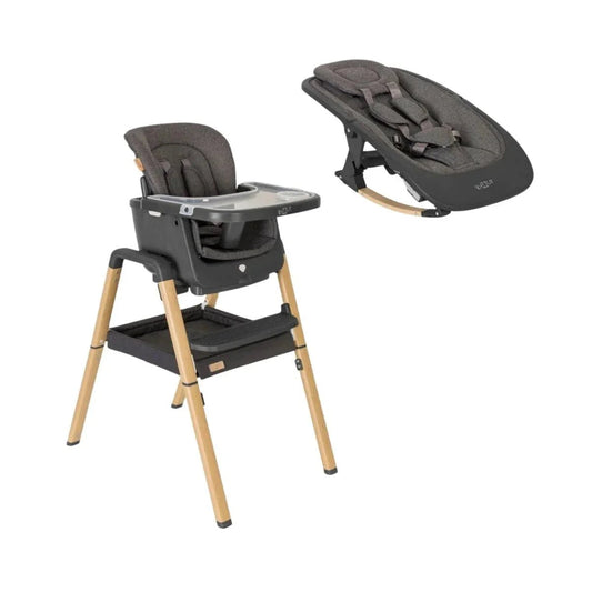 Tutti Bambini Nova Birth to 12 Years Complete Highchair Package - Grey/Oak | Luxury Home Accessories | Heulog Glow