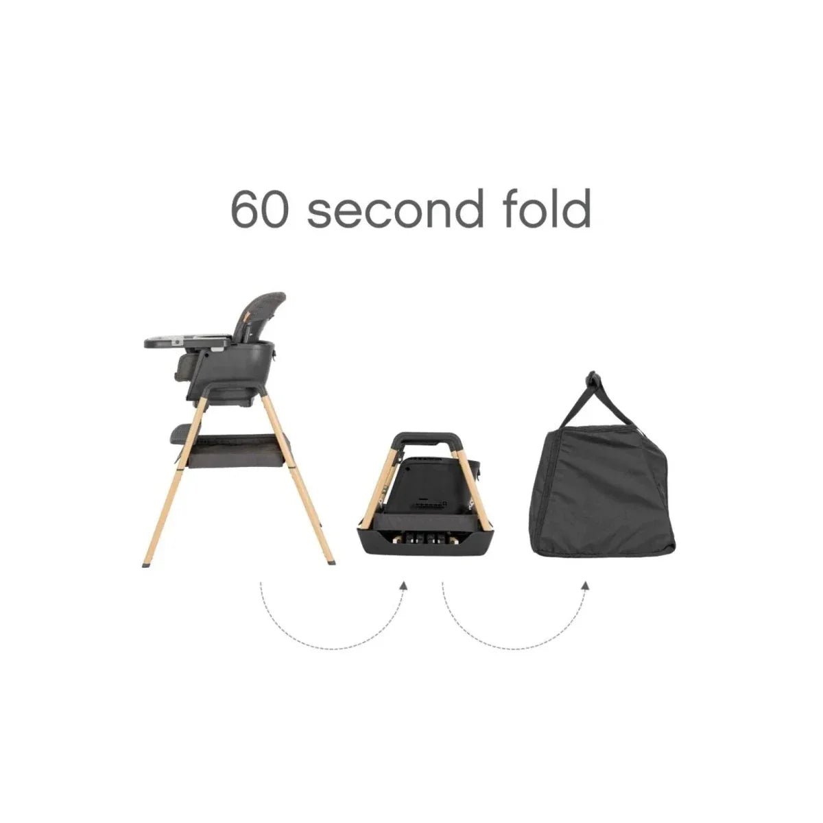 Tutti Bambini Nova Birth to 12 Years Complete Highchair Package - Grey/Oak | Luxury Home Accessories | Heulog Glow