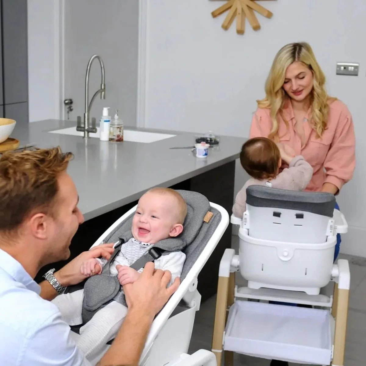 Tutti Bambini Nova Birth to 12 Years Complete Highchair Package - Grey/Oak | Luxury Home Accessories | Heulog Glow