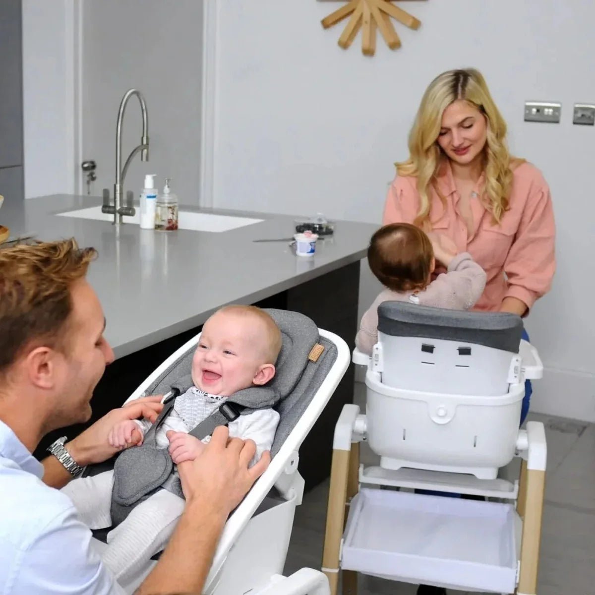 Tutti Bambini Nova Evolutionary Highchair - Grey/Oak | Luxury Home Accessories | Heulog Glow