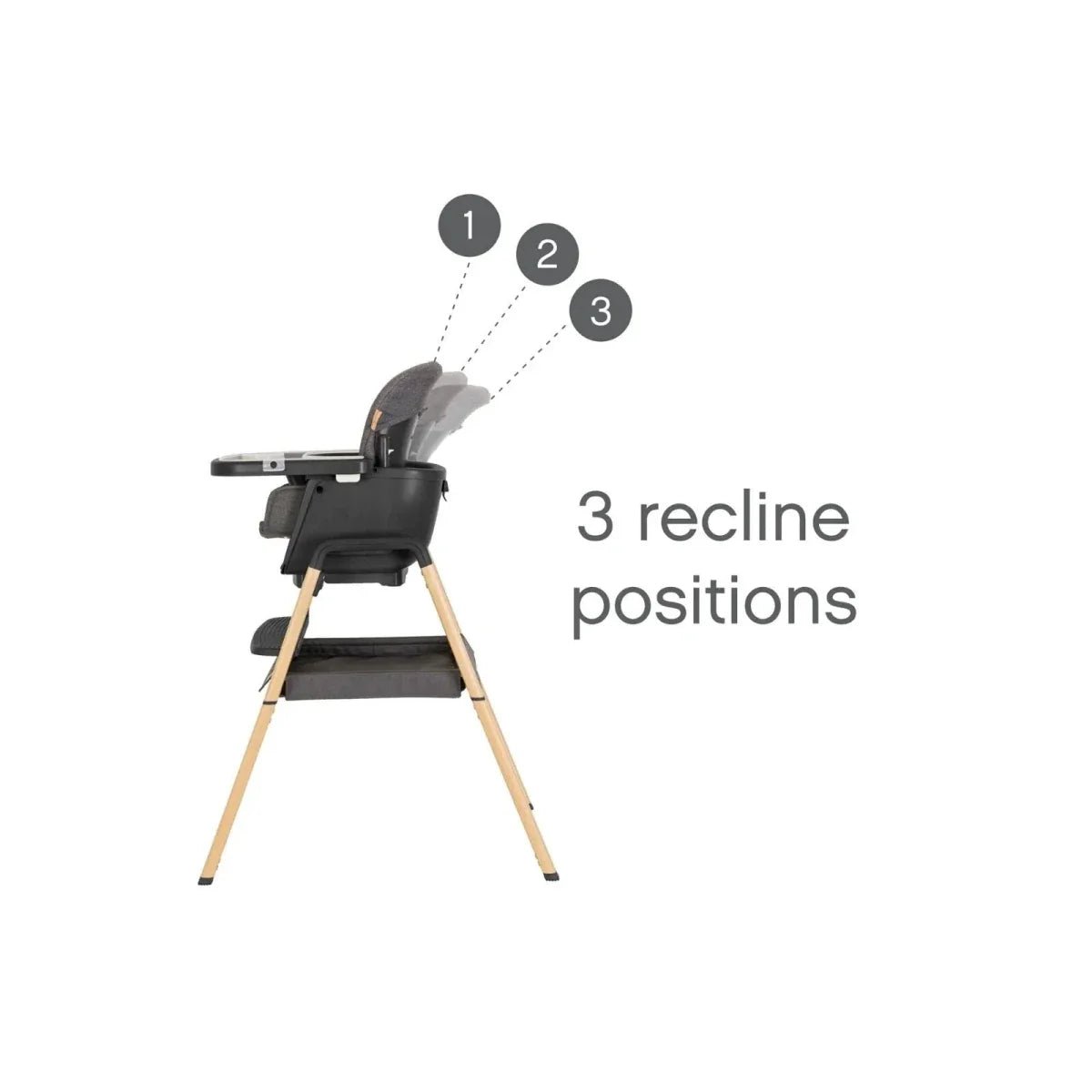 Tutti Bambini Nova Evolutionary Highchair - Grey/Oak | Luxury Home Accessories | Heulog Glow
