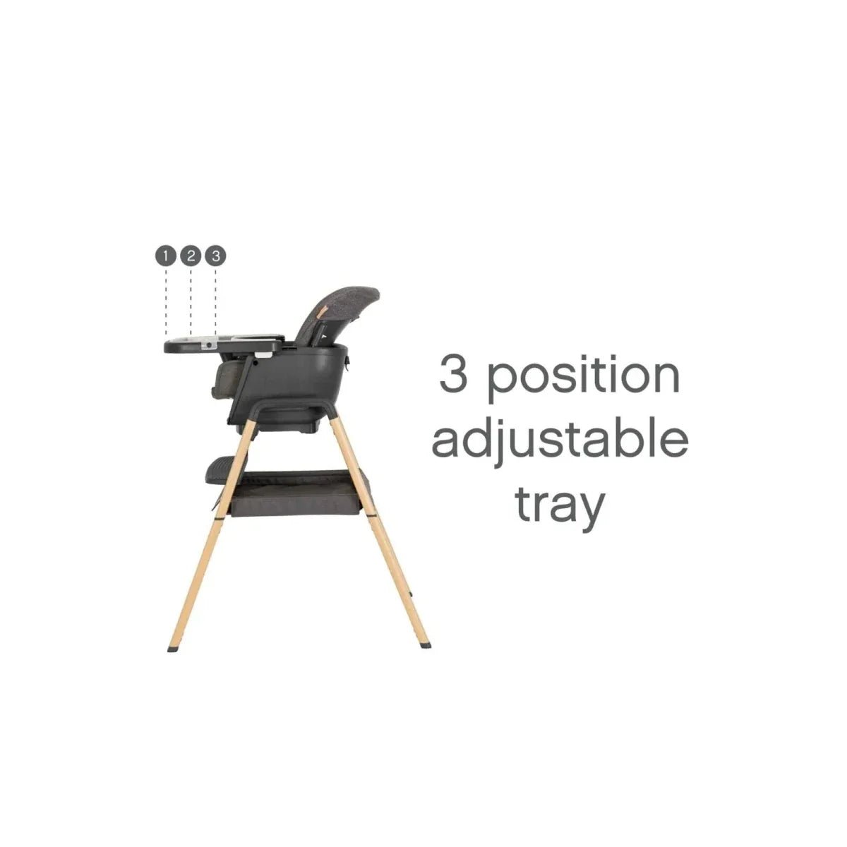 Tutti Bambini Nova Evolutionary Highchair - Grey/Oak | Luxury Home Accessories | Heulog Glow