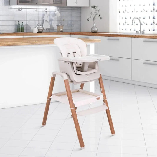 Tutti Bambini Nova Evolutionary Highchair - Scandinavian Walnut/Ecru | Luxury Home Accessories | Heulog Glow