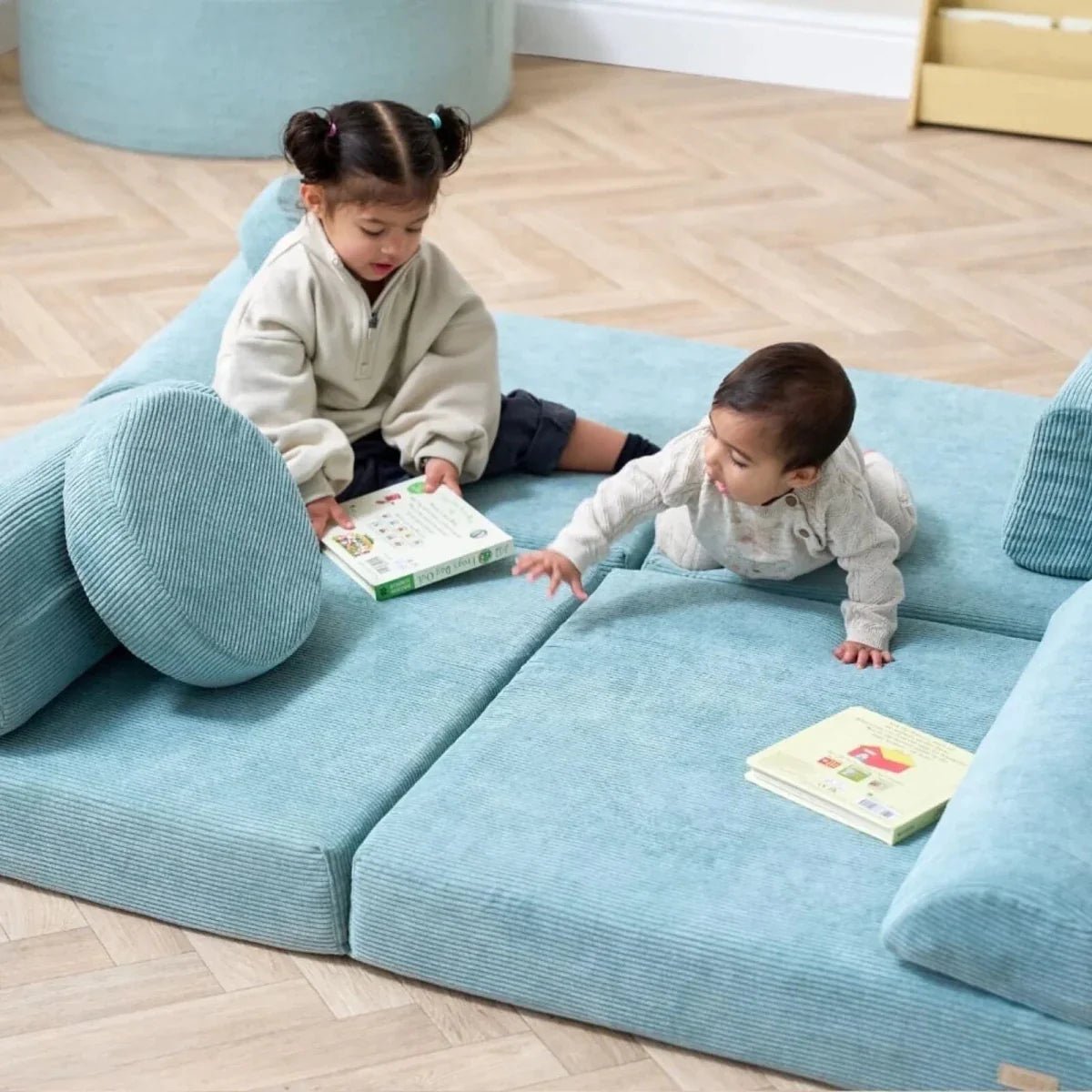 Tutti Bambini Playrama Montessori Kids Play Sofa - Ocean Stone | Luxury Home Accessories | Heulog Glow